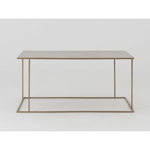 Table Basse Métal Doré 100x60x45cm