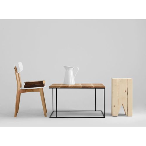 Table Basse Bois Clair 100x100x45cm