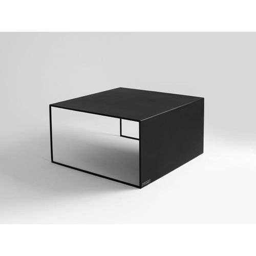 Table Basse Métal Noir 80x80x45cm
