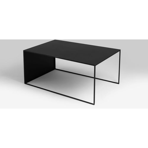 Table Basse Métal Noir 100x60x45cm