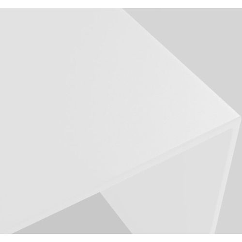 Table Basse Métal Blanc 80x80x45cm