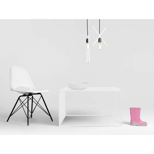 Table Basse Métal Blanc 80x80x45cm