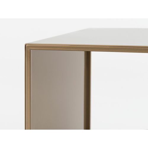 Table Basse Métal Doré 50x50x45cm