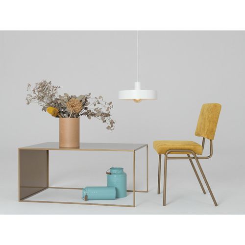 Table Basse Métal Doré 100x60x45cm