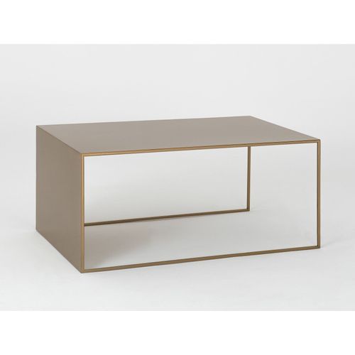 Table Basse Métal Doré 100x60x45cm