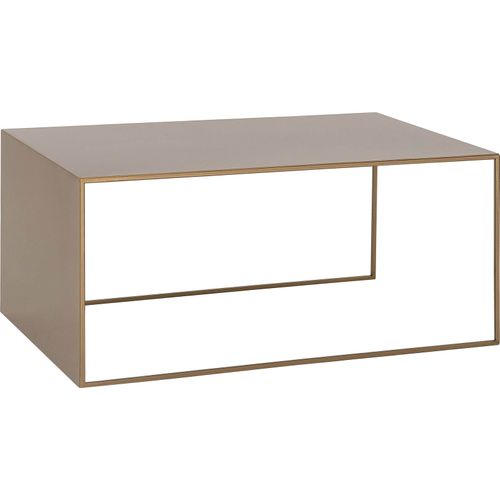 Table Basse Métal Doré 100x60x45cm