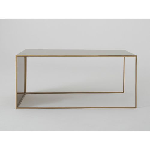 Table Basse Métal Doré 100x60x45cm