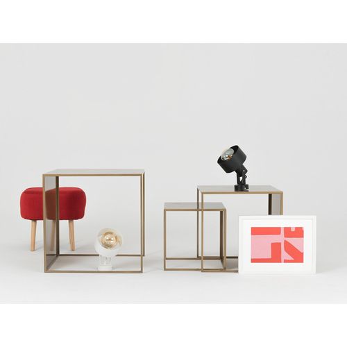 Tables Gigognes Métal Doré 55/45/35cm