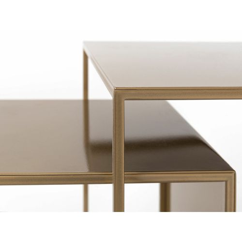 Tables Gigognes Métal Doré 55/45/35cm
