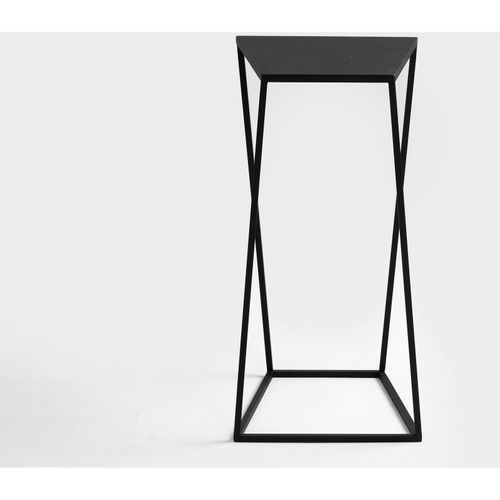 Table Basse Métal Noir 30x30x60cm