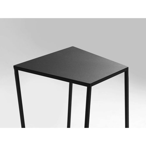 Table Basse Métal Noir 30x30x60cm
