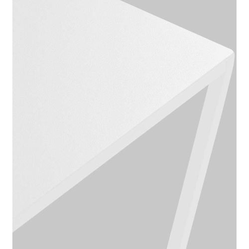 Table Basse Métal Blanc 50x50x45cm