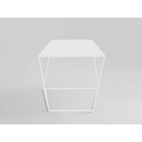 Table Basse Métal Blanc 50x50x45cm