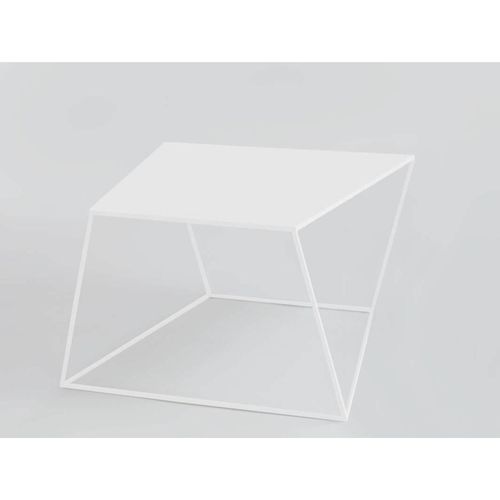 Table Basse Métal Blanc 80x80x50cm