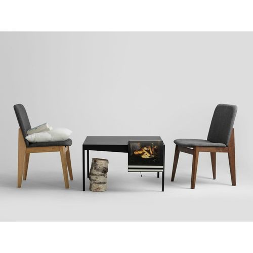 Table Basse Métal Noir 80x80x45cm