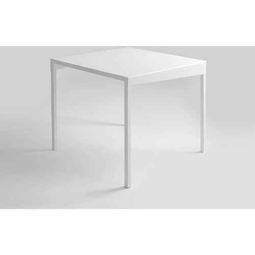 Table Basse Métal Blanc 50x50x45cm