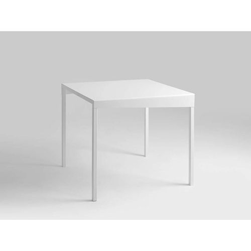 Table Basse Métal Blanc 80x80x45cm