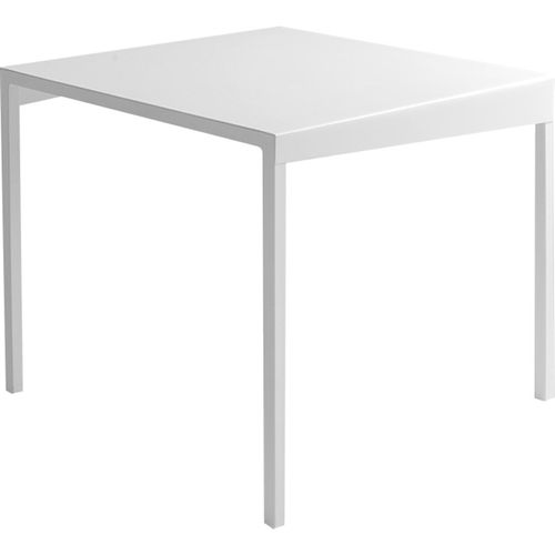 Table Basse Métal Blanc 80x80x45cm