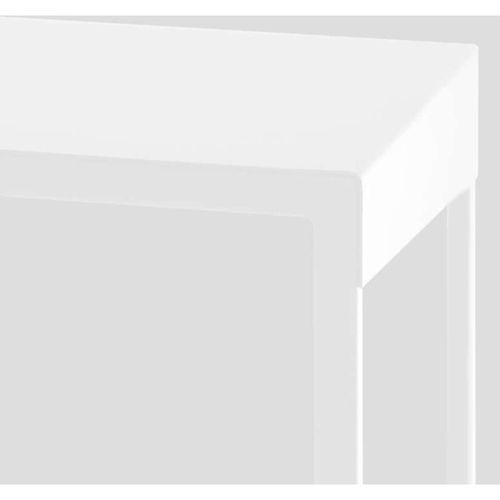 Table Basse Métal Blanc 100x60x45cm