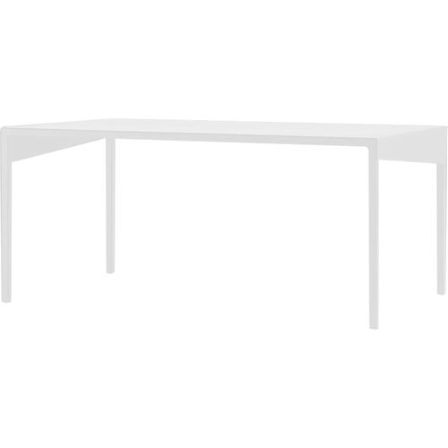 Table Basse Métal Blanc 100x60x45cm