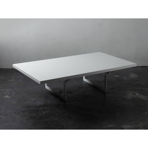 Table Basse Bois Blanc 140x80x35cm