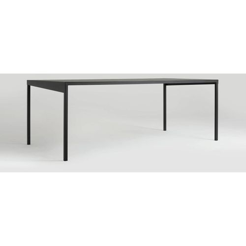 Table à Diner Métal Noir 180x90x74cm