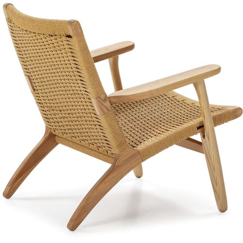 Fauteuil Bois Naturel Corde Naturelle 70x74x74