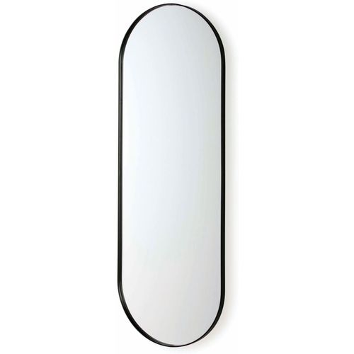 Miroir Verre Métal Noir 50x3x140