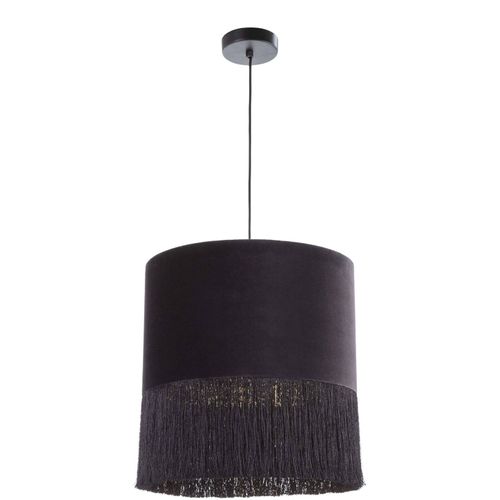 Suspension Velours Noir 40x40x43