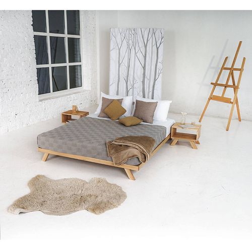 Lit Double Allegro 180 X 200 Cm Gris