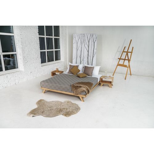 Lit Double Allegro 180 X 200 Cm Gris