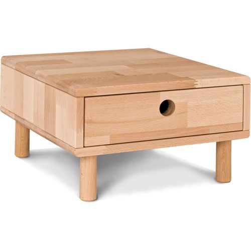 Table De Chevet En Bois Massif Naturel Clair