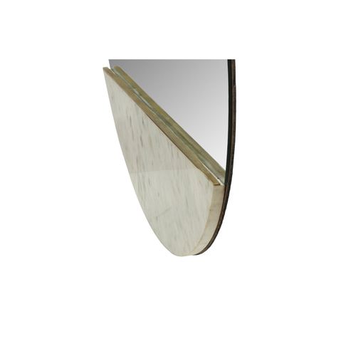 Miroir Mural Rond Blanc 70x70x3cm