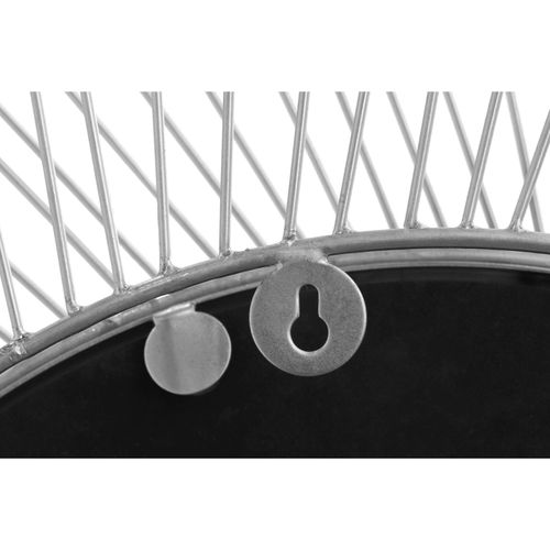 Miroir Mural Rond Argent 75x75x10cm