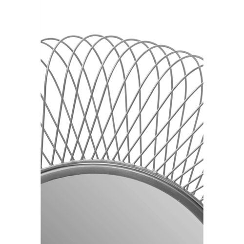 Miroir Mural Rond Argent 75x75x10cm