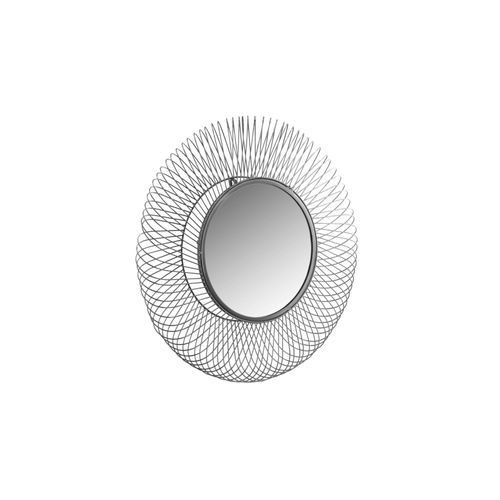 Miroir Mural Rond Argent 75x75x10cm