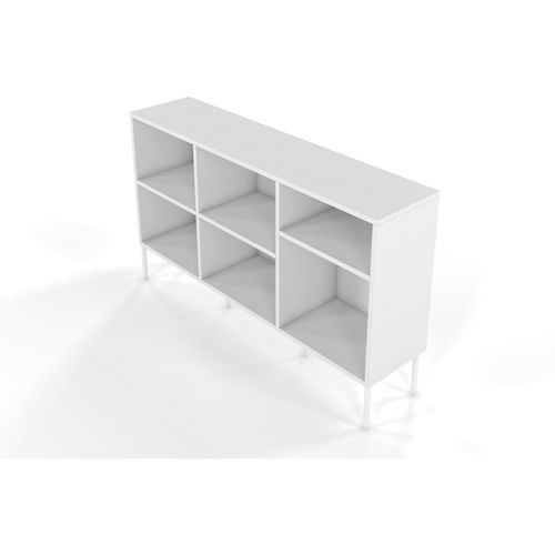 Bibliothèque Bois Blanc 130x30x78cm