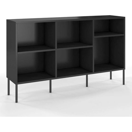 Bibliothèque Bois Noir 130x30x78cm