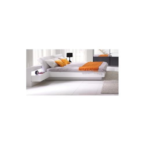 Lit Coffre 160x200 Renato Avec Sommier Coloris Blanc