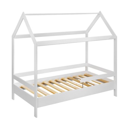 Lit Cabane Pour Enfant 80x160 Collection Mogwai. Coloris Blanc.