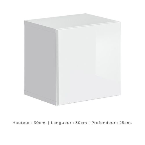 Ensemble Meubles De Salon Switch Xxi Design, Coloris Chêne Et Blanc.