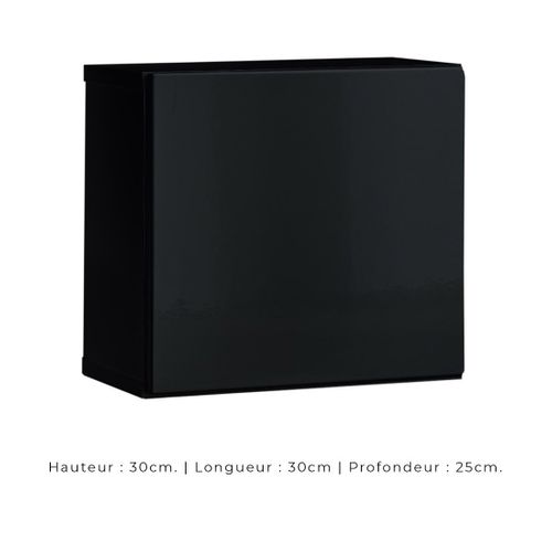 Ensemble Meubles De Salon Switch Xxi Design, Coloris Chêne Et Noir.