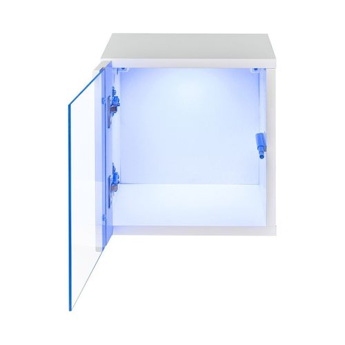 Ensemble Meubles De Salon Switch Xxi – LED – Gris Et Chêne – Design Suspendu