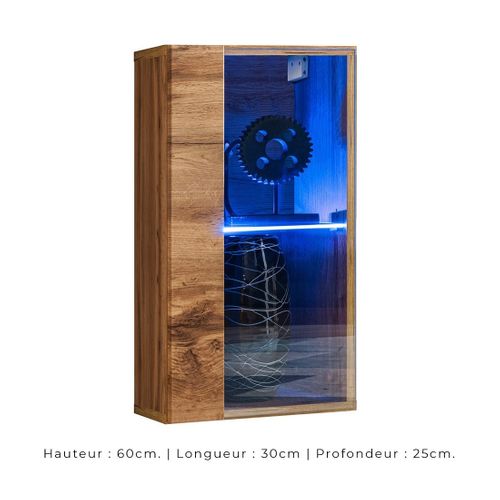 Ensemble Meubles De Salon Style Industriel Switch M4. Coloris Chêne.