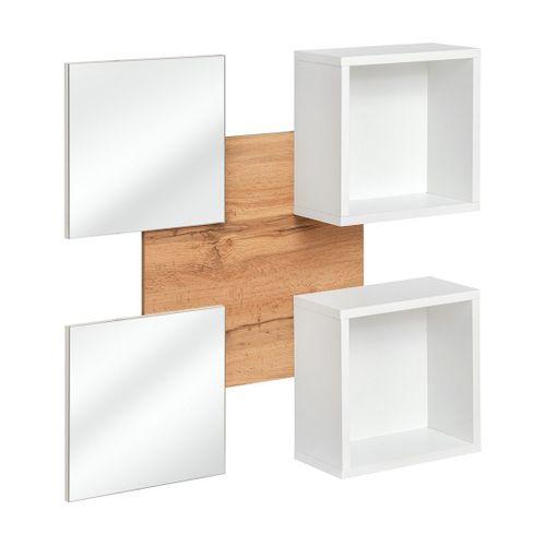 Meuble D'entrée - Torth 5 - Coloris Chêne Et Blanc