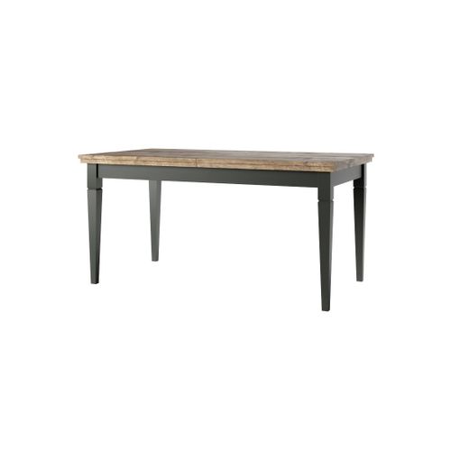 Table Extensible Jusqu'à 240cm Pour Salle à Manger Collection Assia. Coloris Vert Et Chêne