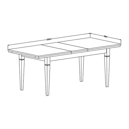 Table Extensible Jusqu'à 240cm Pour Salle à Manger Collection Assia. Coloris Vert Et Chêne
