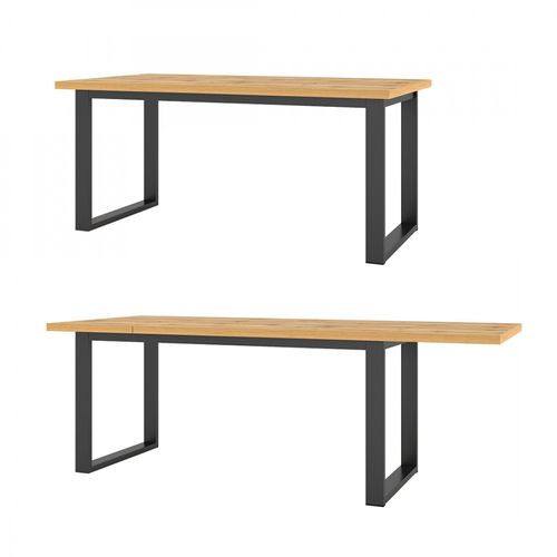 Table Extensible Pour Salle à Manger Milo 170-220cm, Coloris Chêne