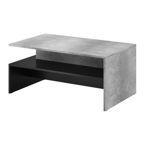 Ensemble Salon Complet Ramos – Effet Béton – 7 Meubles Avec LED Multicolore Intégrée