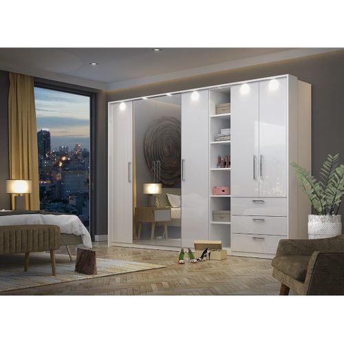 Joues De Finitions Pour Dressing Collection Modulo Coloris Blanc Brillant.